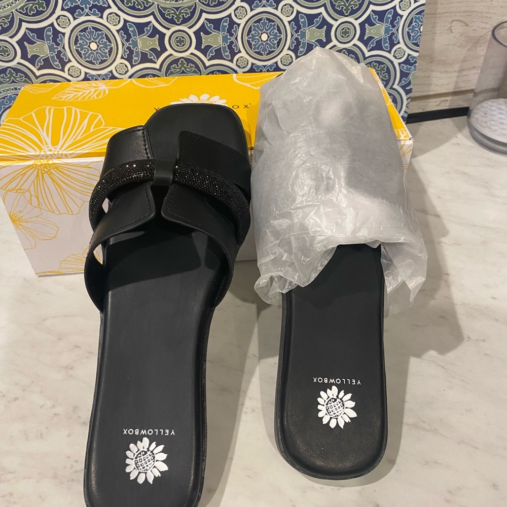 Yellow Box Women's Black Sandals